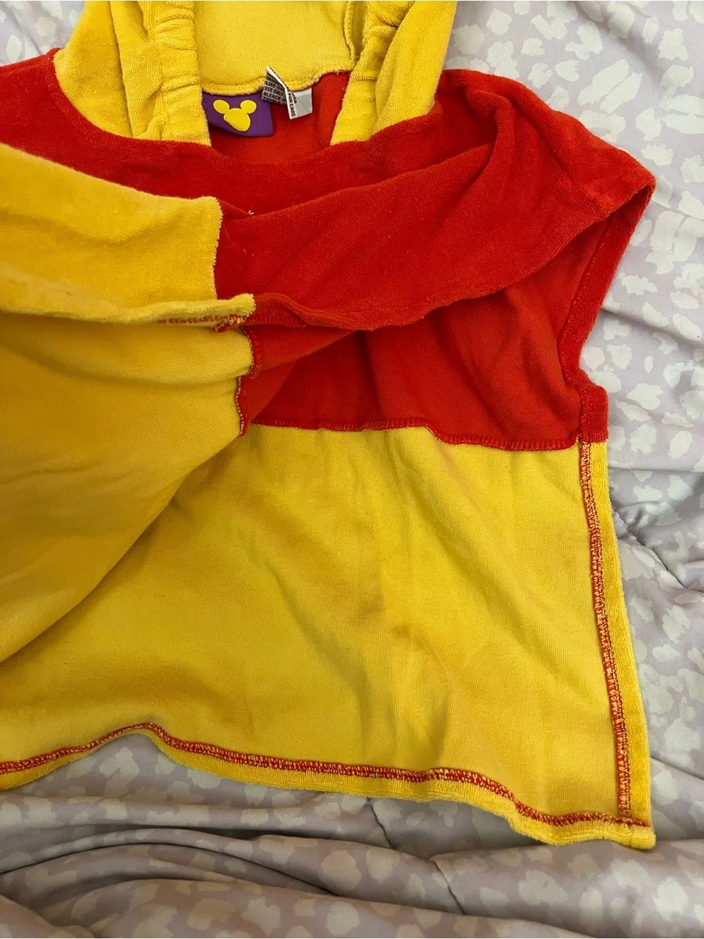 Vintage Disney Winnie The Pooh Hooded Towel 2T 3T 4T